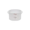 Cambro 2 Qt. Food Storage Container, 8 3/16"  D X 4 3/16" H, White (RFS2148)