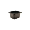 Cambro Camwear 4" Deep Black Food Pan, 6 15/16" L x 6 3/8" W (79364)