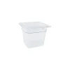 Cambro Camwear 6" Deep Full Size Clear Food Pan, 7" L x 6.4" W x 6" D (78466)