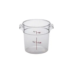 Cambro RFSCW1135, 1 qt Polycarbonate Food Storage Container - Camwear Round
