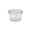 Cambro RFSCW12, 12 qt Polycarbonate Food Storage Container - Camwear Round