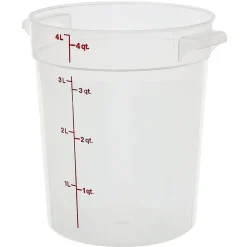 Cambro RFS4PP190, 4 qt Polypropylene Round Food Storage Container