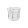 Cambro 4SFSCW135, 4 qt Polycarbonate Food Storage Container - Camwear CamSquare