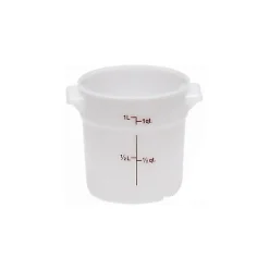 Cambro White Food Storage Container, 1 qt. (75125)