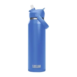 CamelBak Thrive FlipStraw Stainless Steel Vacuum Insulated Water Bottle, 32 oz., Sky Blue (2855406001)