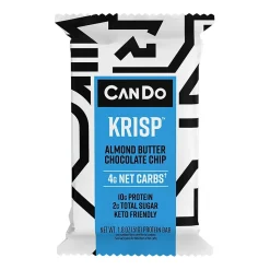 CanDo Gluten Free Almond Butter Chocolate Chip Granola Bar, 4 Bars/Box(367-00001)