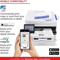 Canon ImageCLASS MF465dw Wireless Black & White Laser Printer, All-In-One, Print, Scan, Copy, Fax (5951C005)