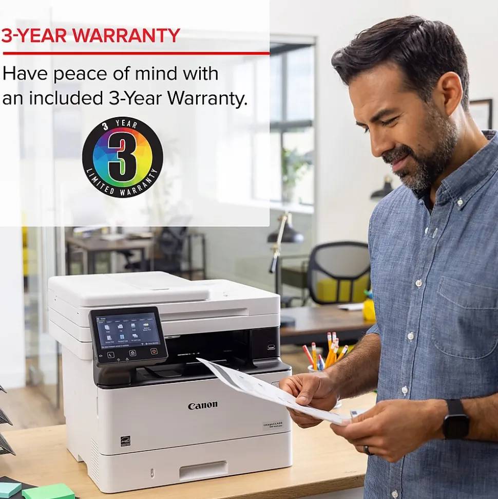 Canon ImageCLASS MF465dw Wireless Black & White Laser Printer, All-In-One, Print, Scan, Copy, Fax (5951C005)