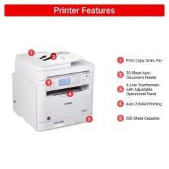 Canon imageCLASS MF287dw Wireless Color Laser Printer, All-In-One, Print, Scan, Copy, Fax (6354C011)