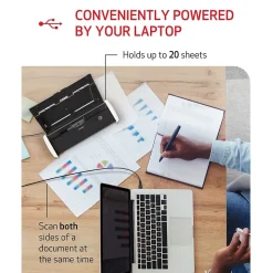 Canon imageFORMULA R10 USB Duplex Portable Document Scanner, White (4861C001)