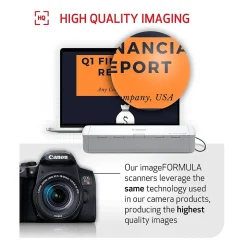 Canon imageFORMULA R10 USB Duplex Portable Document Scanner, White (4861C001)