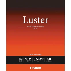 Canon LU-101 Luster Photo Paper, 8.5" x 11", 50 Sheets/Pack (CNM6211B004)