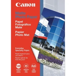 Canon Matte Photo Paper, 4" x 6", 120 Sheets/Pack (CND7981A014)