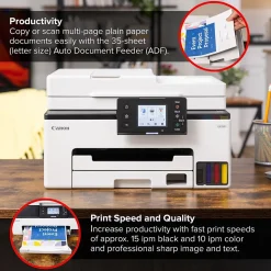 Canon MAXIFY GX2020 Wireless Color Inkjet Printer, All-In-One, Print, Scan, Copy, Fax (GX2020)