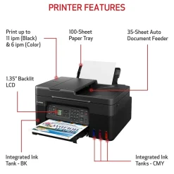 Canon MegaTank PIXMA G4270 Wireless Color All-in-One Inkjet Printer (5807C002)