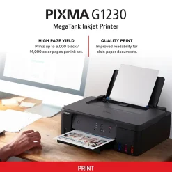 Canon PIXMA G1230 Color Inkjet Printer, Single-Function Supertank, Print (PIXMA G1230)