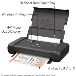 Canon PIXMA TR150 Wireless Color Inkjet Printer, Single-Function, Print (TR150)