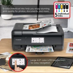 Canon PIXMA TR8620a Wireless Color Inkjet Printer, All-In-One, Print, Scan, Copy, Fax (TR8620A)