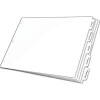 Cardinal Write & Erase Paper Dividers, 5-Tab, White (CRD84270CB)