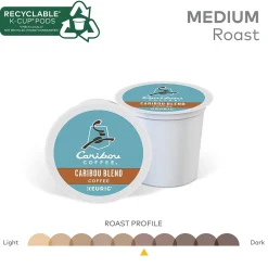 Caribou Blend Coffee Keurig® K-Cup® Pods, Medium Roast, 96/Carton (10307)