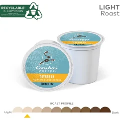 Caribou Coffee Daybreak Morning Blend Coffee Keurig® K-Cup® Pods, Light Roast, 24/Box (6994)