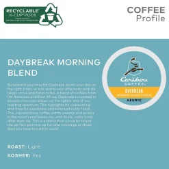 Caribou Coffee Daybreak Morning Blend Coffee Keurig® K-Cup® Pods, Light Roast, 24/Box (6994)