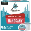 Caribou Mahogany Coffee Keurig® K-Cup® Pods, Dark Roast, 96/Carton (10312)