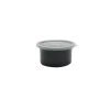 Carlisle 0.6 Qt. Classic™ Black Crock with Lid, 5 1/16" Top Dia x 4 1/2" Bottom Dia x 2 3/5" H, Black (30003)
