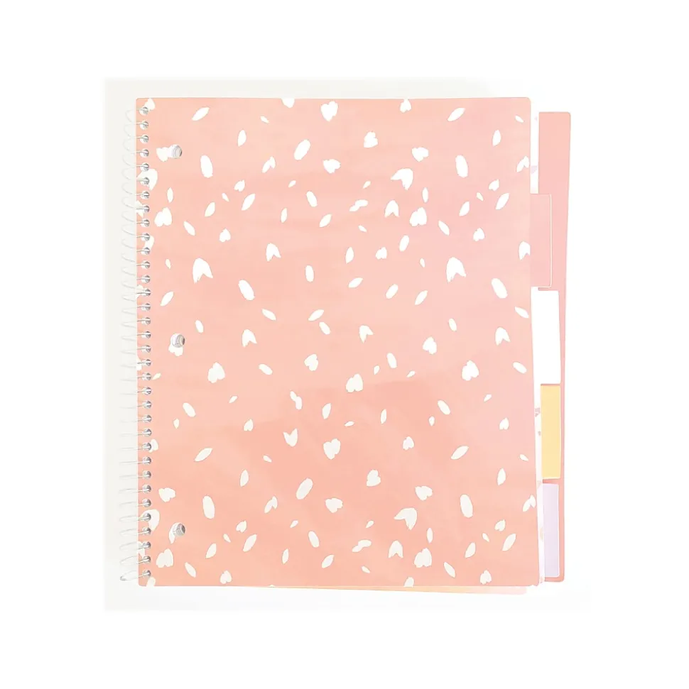 Carolina Pad Silver Lining 5-Subject Notebook, 9.75" x 11", College-Ruled, 150 Sheets, Assorted Colors (17504)