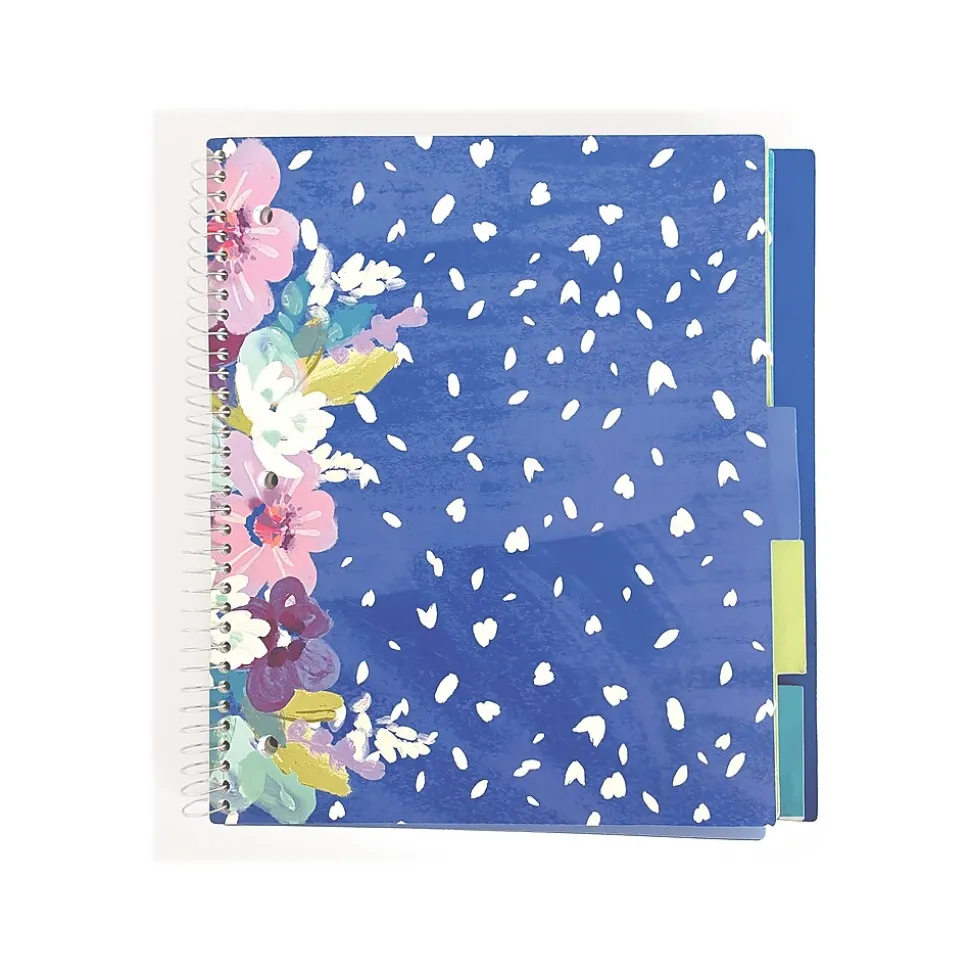 Carolina Pad Silver Lining 5-Subject Notebook, 9.75" x 11", College-Ruled, 150 Sheets, Assorted Colors (17504)