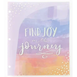 Carolina Pad Silver Lining Glossy 3-Hole Punched 6-Pocket Folder, Multicolor (93002)