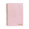 Carpe Diem Ballerina Pink Check 1-Subject Notebook, 7.5" x 9.75", Wide-Ruled, 80 Sheets, Pink/White (9377-CD)