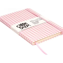 Carpe Diem Ballerina Pink Check Journal, 5.24" x 8.27", Wide-Ruled, Pink/White, 192 Pages (9371-CD)
