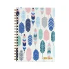 Carpe Diem Feathers 1-Subject Notebook, 7.5" x 9.75", Wide-Ruled, 80 Sheets, Multicolor (9379-CD)