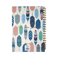 Carpe Diem Feathers 1-Subject Notebook, 7.5