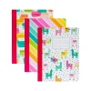 Carpe Diem Rainbow Color Wash Composition Notebooks, 7.5" x 9.45", College Ruled, 70 Sheets, Assorted Colors, 3/Pack (9095-CD)
