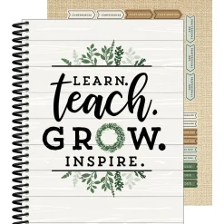 Carson-Dellosa Farmhouse Teacher Planner, 128 pages, 116 stickers (105048)