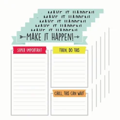 Carson-Dellosa Notepad, 5.75" x 6.25", Assorted Colors, 50 Sheets/Pad, 6 Pads/Bundle (CD-151298-6)