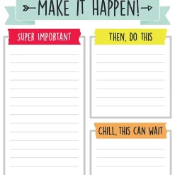 Carson-Dellosa Notepad, 5.75" x 6.25", Assorted Colors, 50 Sheets/Pad, 6 Pads/Bundle (CD-151298-6)