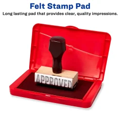 Carter's Felt Stamp Pads, Red Ink (21070)