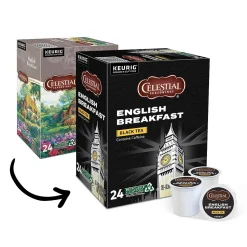 Celestial Seasonings Breakfast Blend Black Tea, Keurig® K-Cup® Pods, 24/Box (14731)