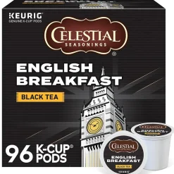 Celestial Seasonings Breakfast Blend Black Tea, Keurig® K-Cup® Pods, 96/Carton (14731)