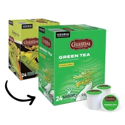 Celestial Seasonings Green Tea, Keurig® K-Cup® Pods, 24/Box (14734)