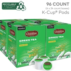 Celestial Seasonings Green Tea, Keurig® K-Cup® Pods, 96/Carton (14734)