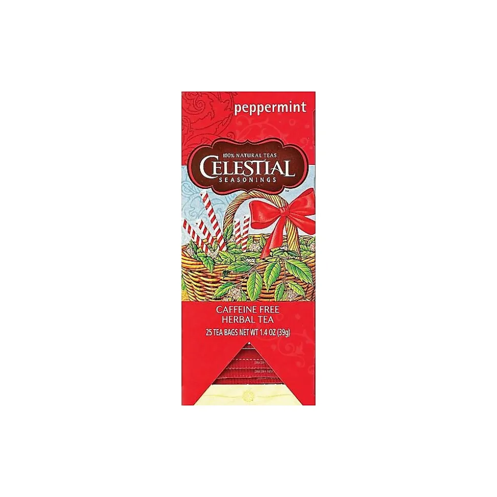 Celestial Seasonings Peppermint Tea Bags, 25/Box (31012)