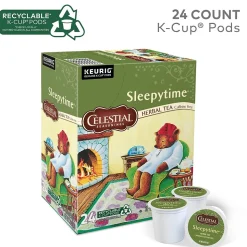 Celestial Seasonings Sleepytime Herbal Tea, Keurig® K-Cup® Pods, 24/Box (14739)