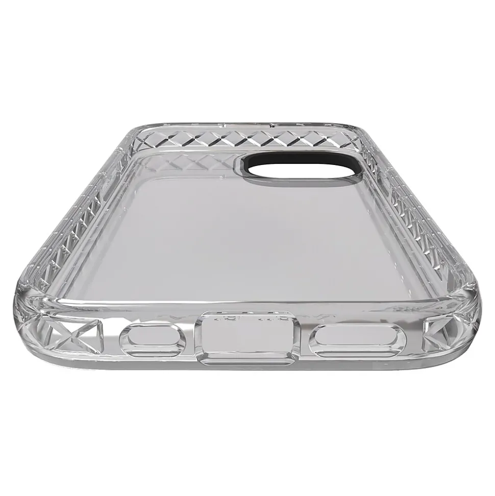 cellhelmet Altitude X Series Phone Case for iPhone 15 (6.1"), Crystal Clear (C-ALT-i15-6.1-CC)