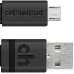 cellhelmet Charge and Sync USB-A to Micro USB Flat Cable, 6 Feet (CABLE-F-MICRO-6-B)