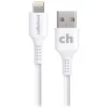 cellhelmet Charge and Sync USB-A to Lightning Round Cable, 10' (CABLE-LIGHT-A-10-R-W)