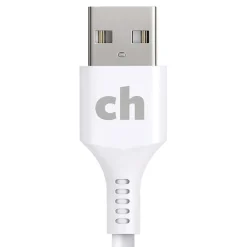 cellhelmet Charge and Sync USB-A to Lightning Round Cable, 10' (CABLE-LIGHT-A-10-R-W)